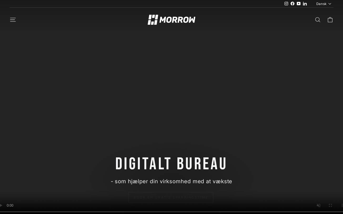 morrow.dk homepage screenshot