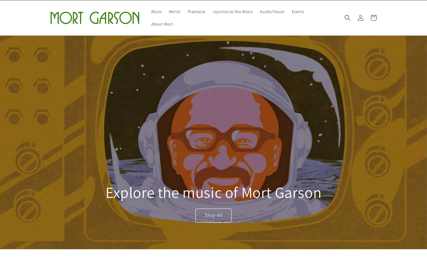mort-garson.com homepage screenshot