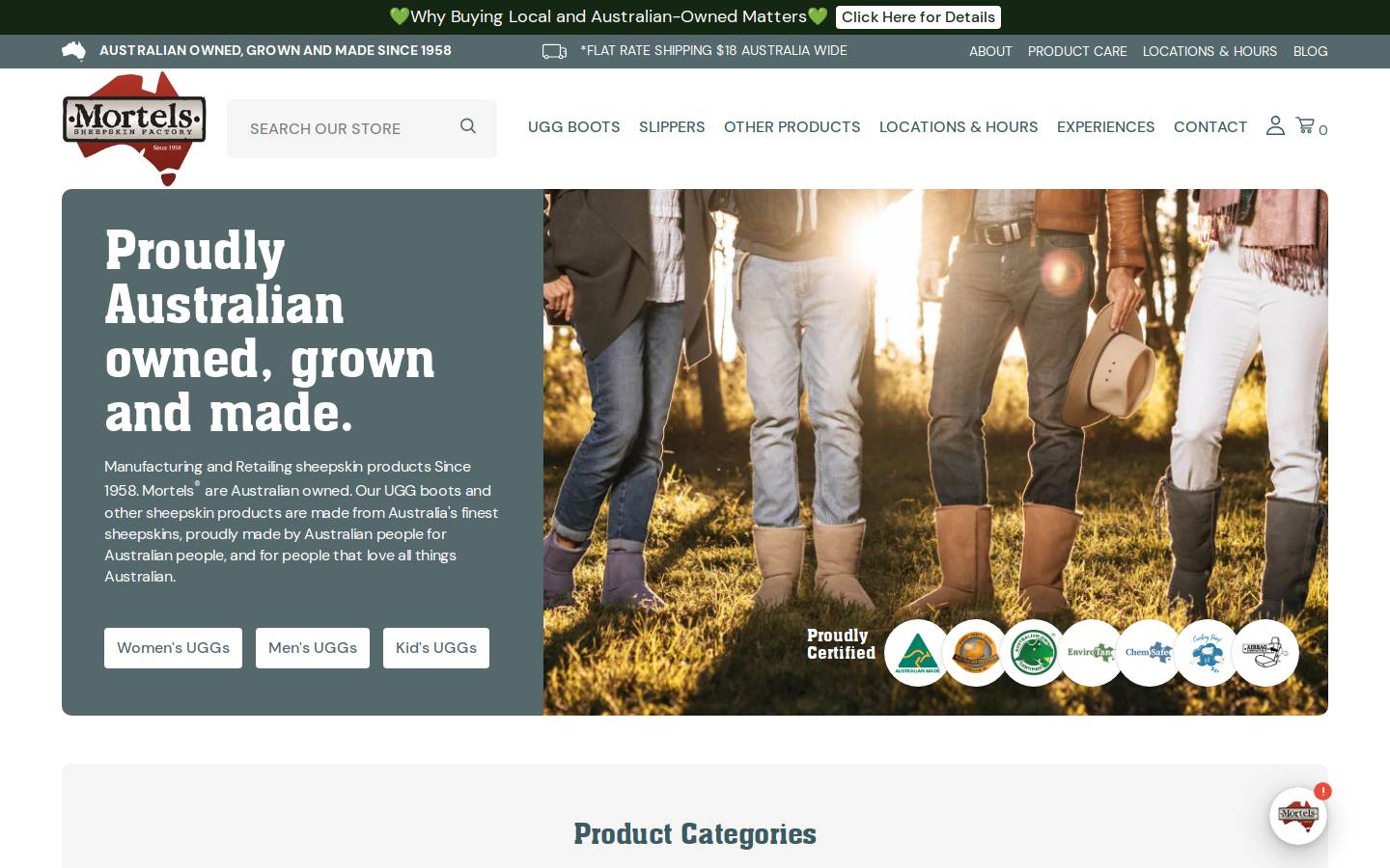 mortels.com.au homepage screenshot