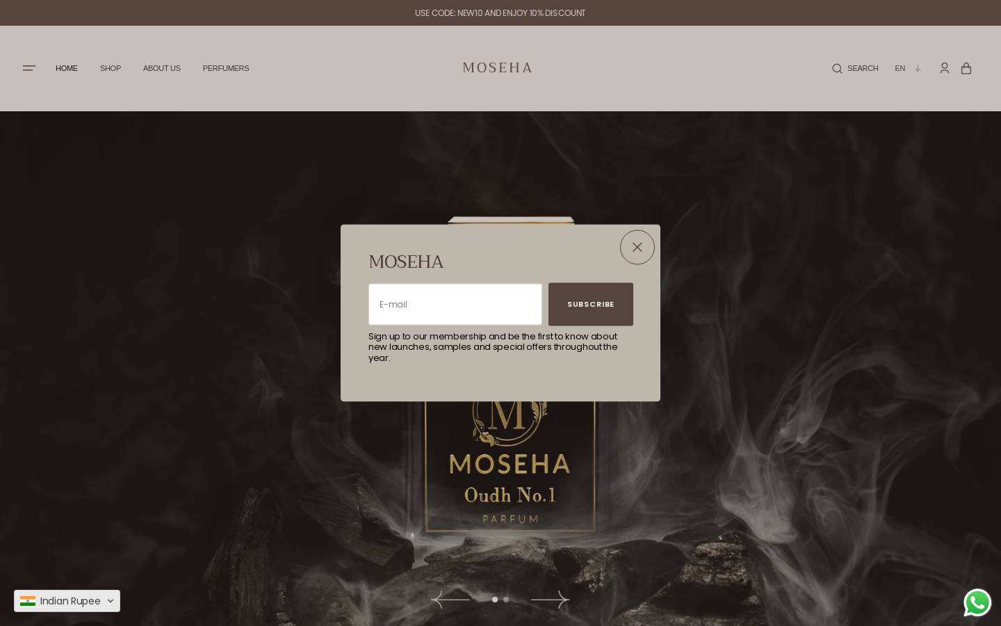 moseha.com homepage screenshot