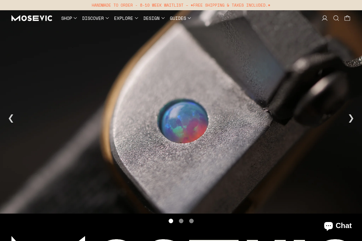 mosevic homepage screenshot