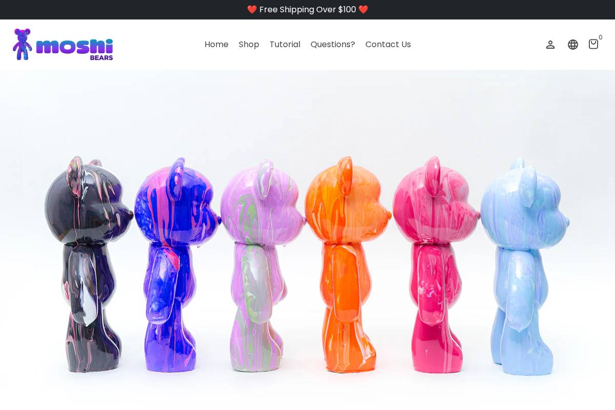 Moshibears homepage screenshot