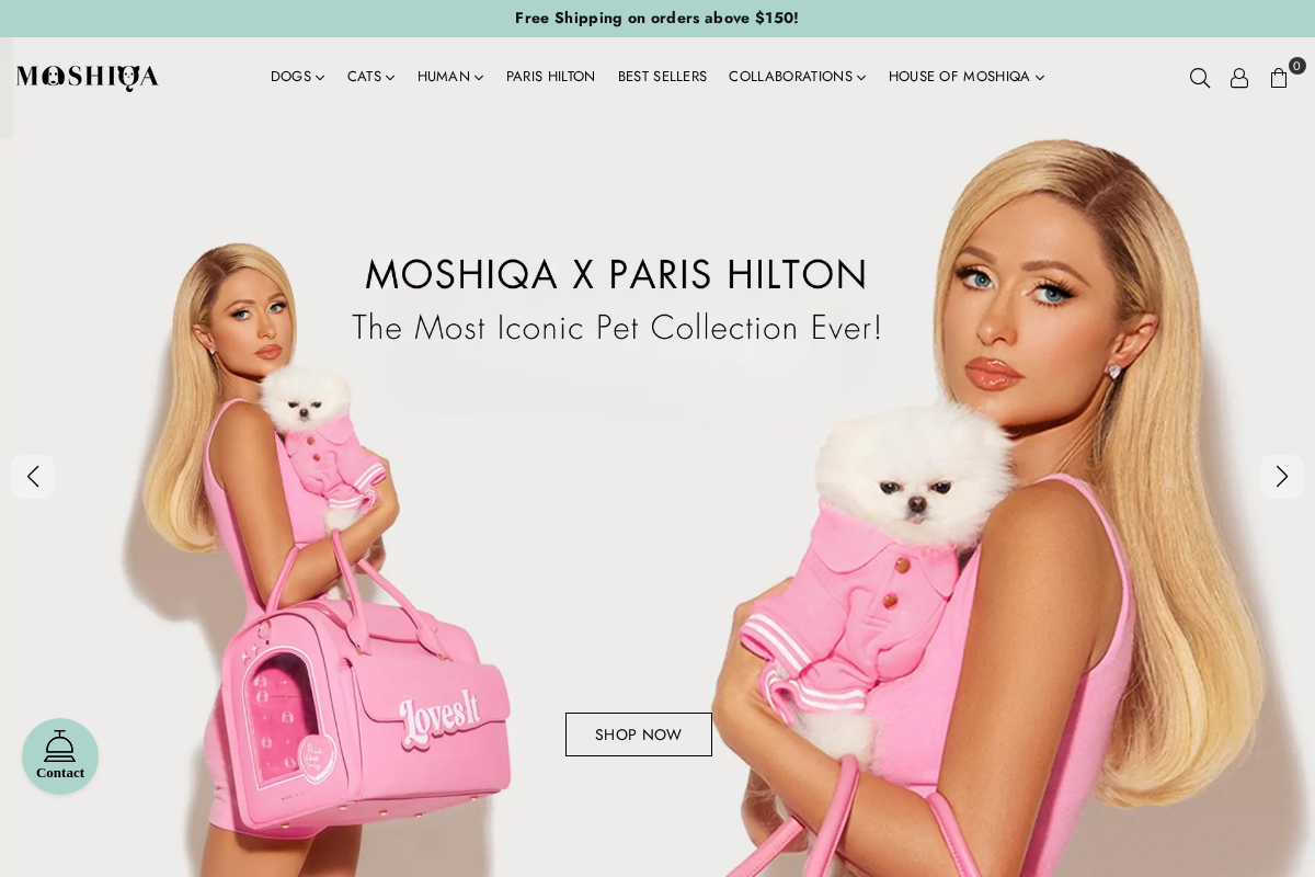 moshiqa.com homepage screenshot