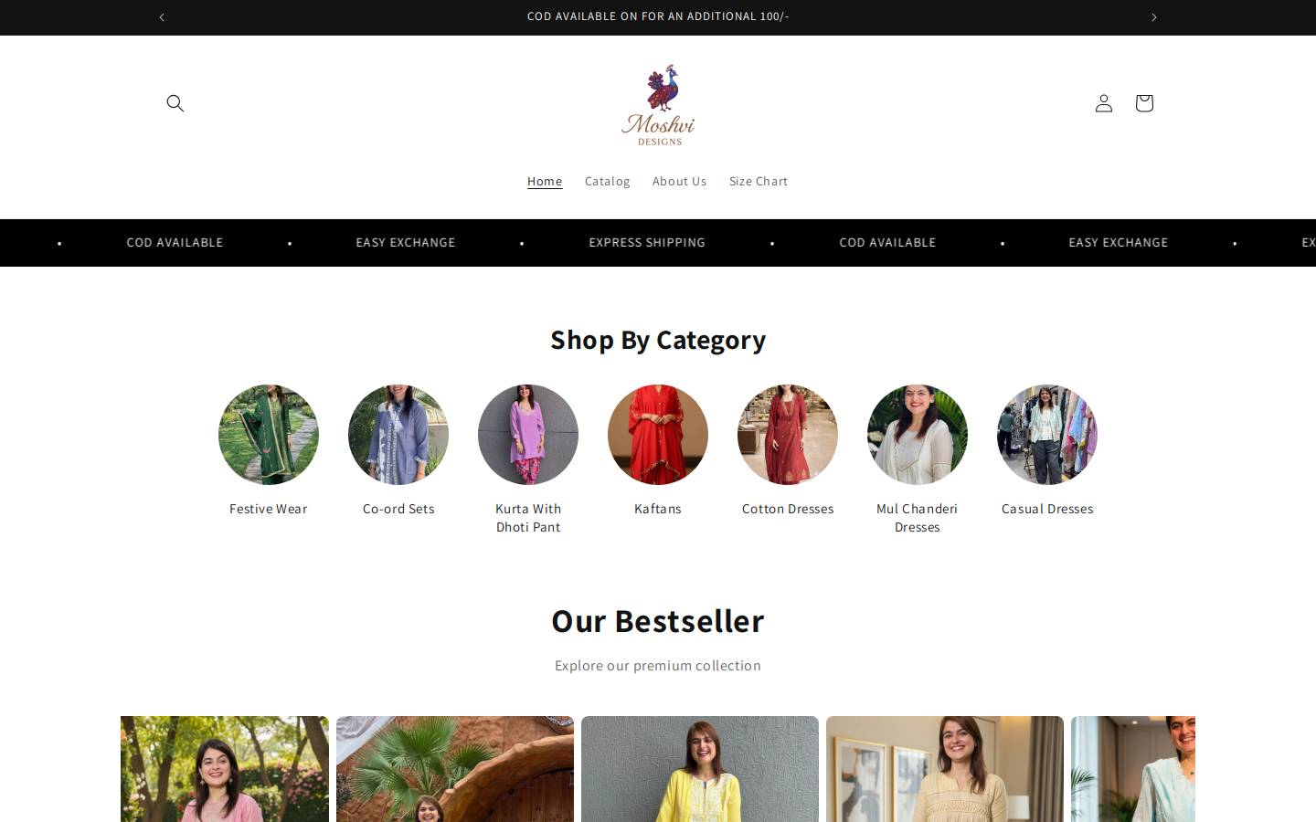 moshvidesigns.com homepage screenshot
