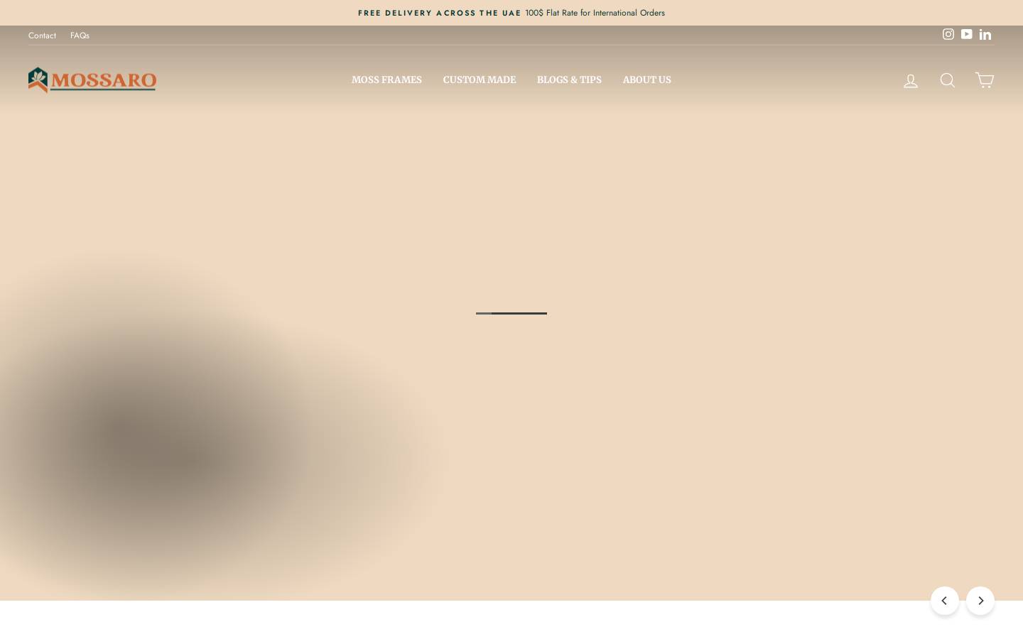 mossaro.com homepage screenshot