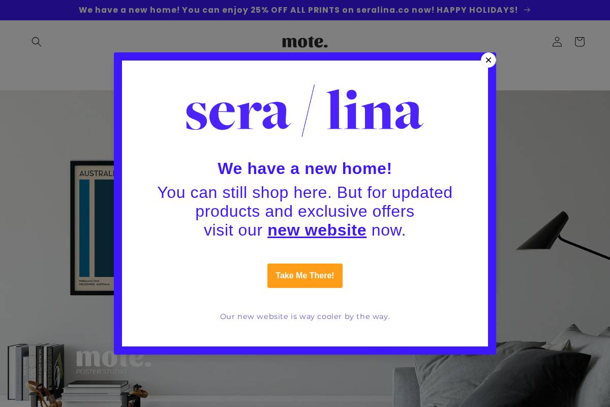 moteposterstudio.com homepage screenshot