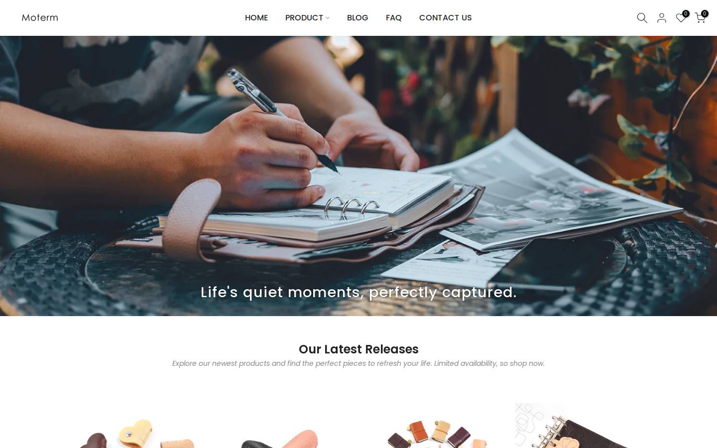 Moterm homepage screenshot
