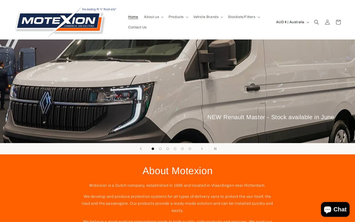 motexion.co.nz homepage screenshot