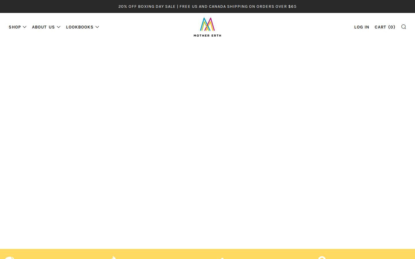 Mother Erth homepage screenshot
