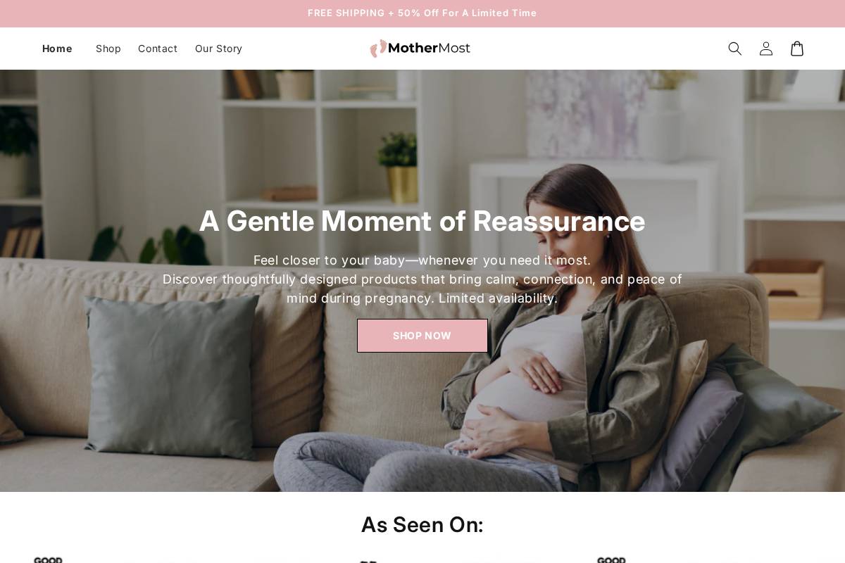 mothermost.com homepage screenshot