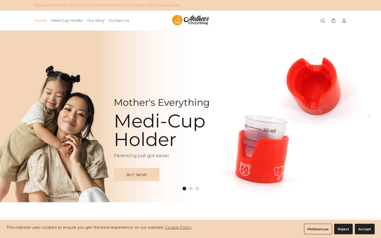 motherseverything.com homepage screenshot