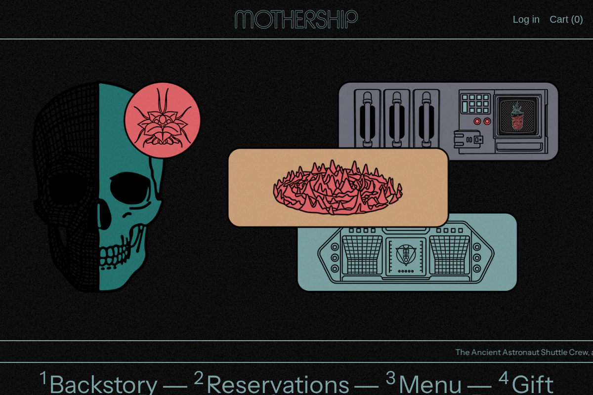 MOTHERSHIP homepage screenshot