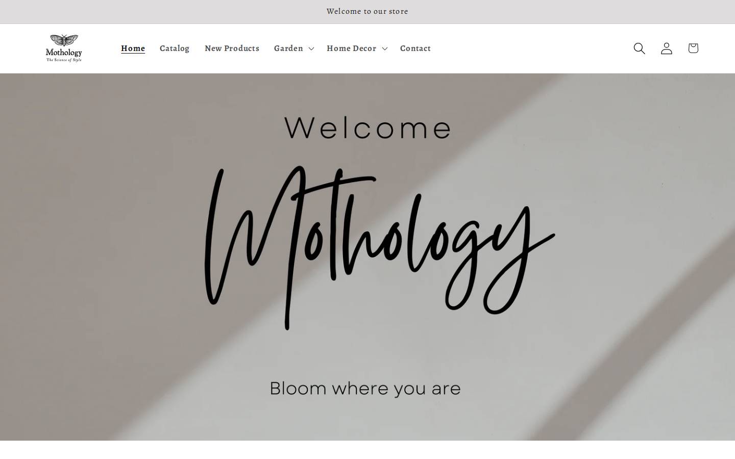 mothology.com homepage screenshot