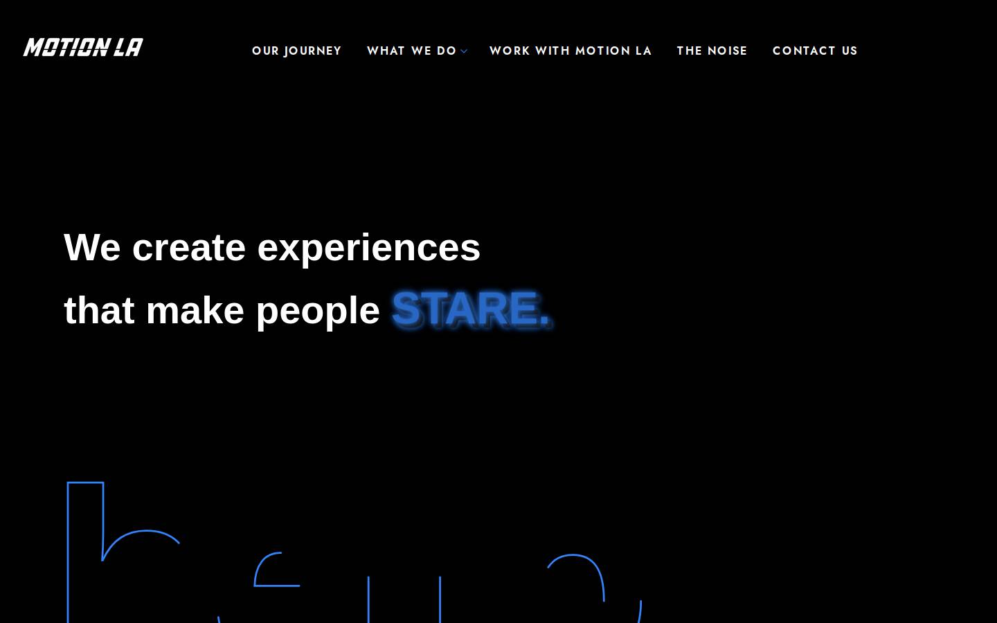 motion-la.com homepage screenshot
