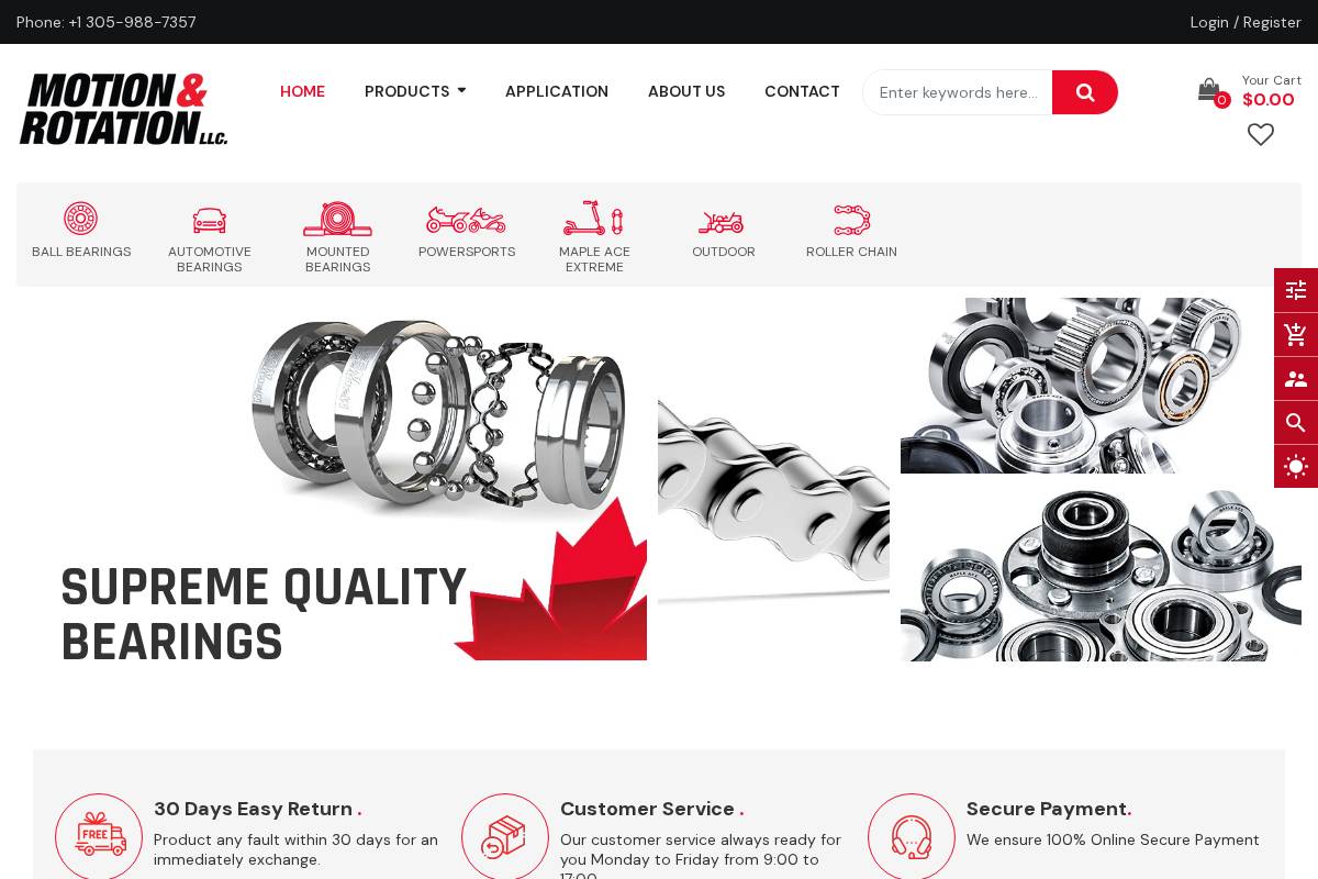 motionandrotation.com homepage screenshot