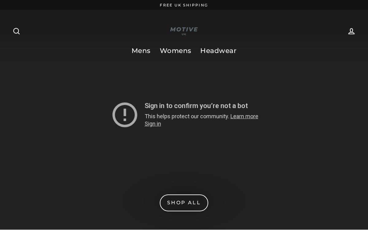 motiveclothing.co.uk homepage screenshot