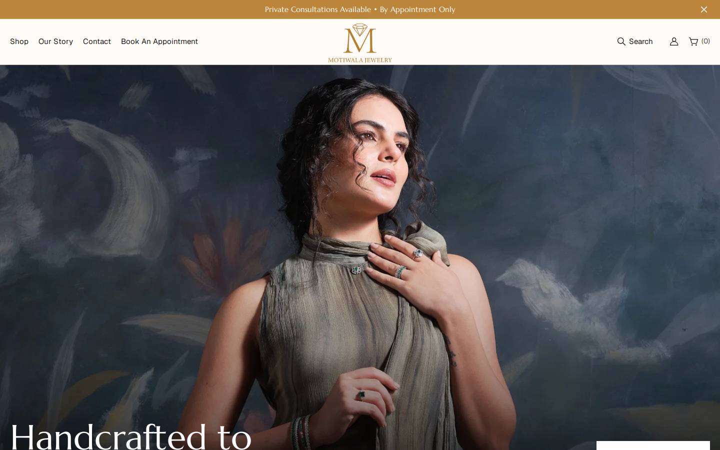 motiwalajewelry.com homepage screenshot