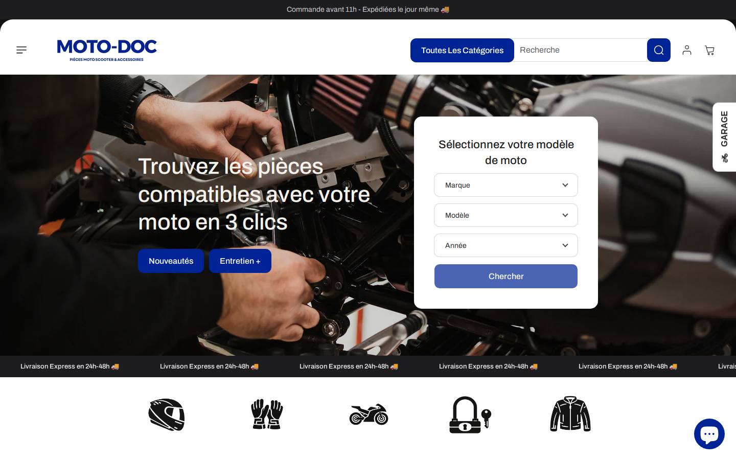 moto-doc.com homepage screenshot