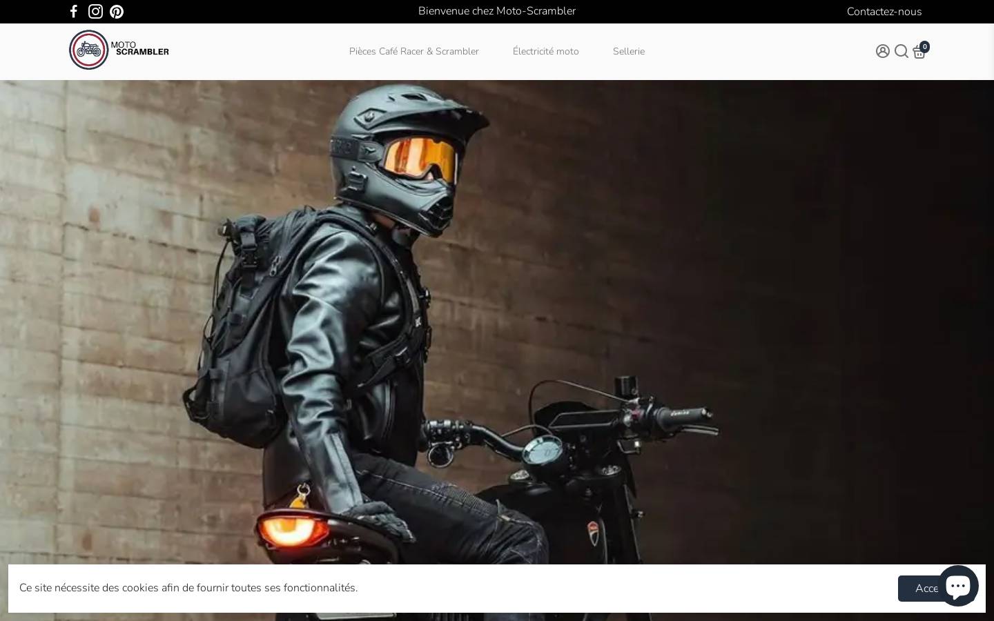 moto-scrambler.fr homepage screenshot