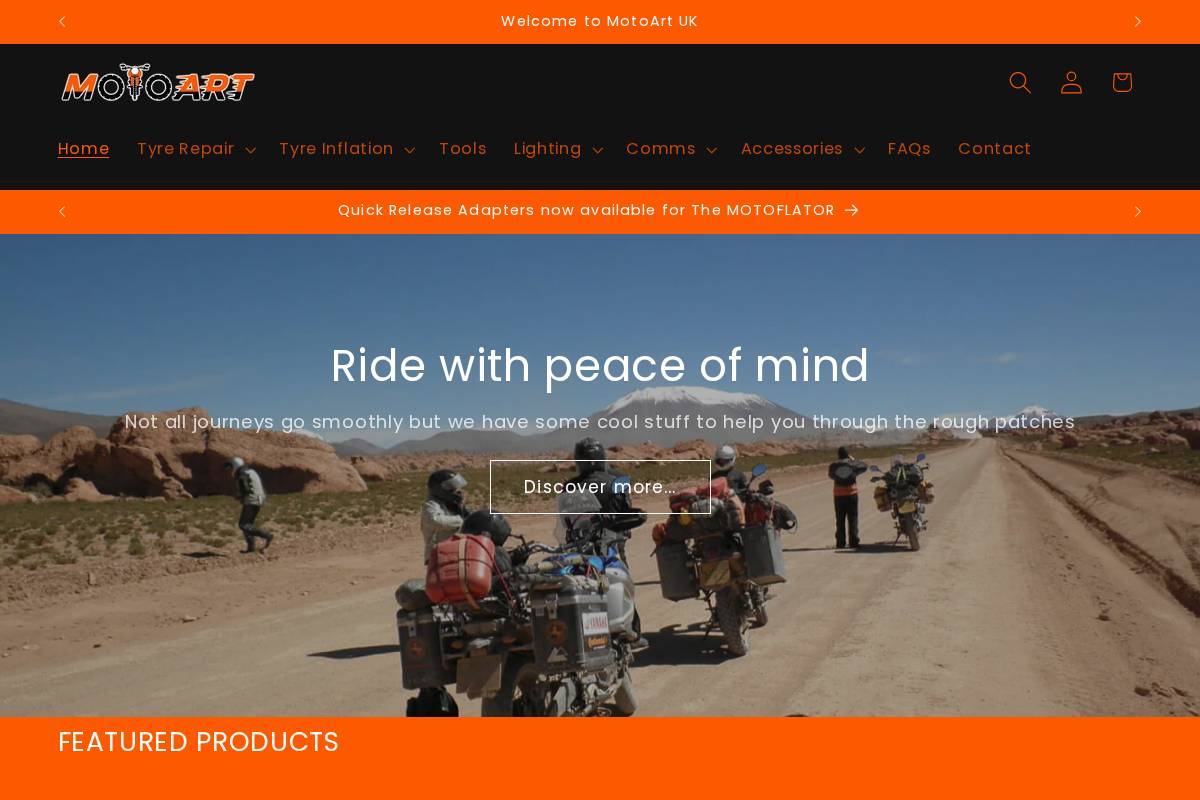 motoartuk.com homepage screenshot