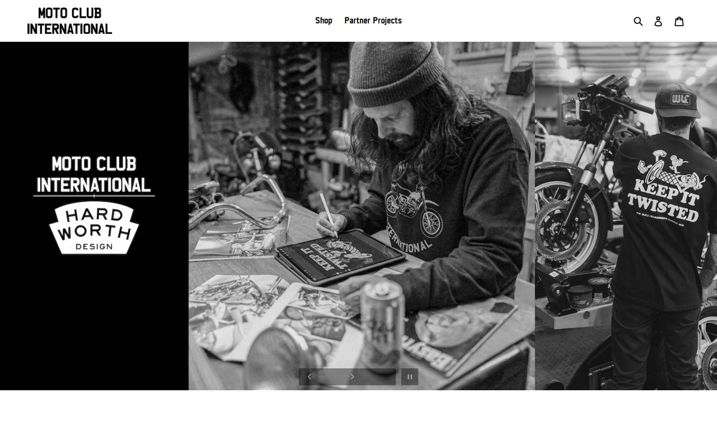 motoclubinternational.com homepage screenshot