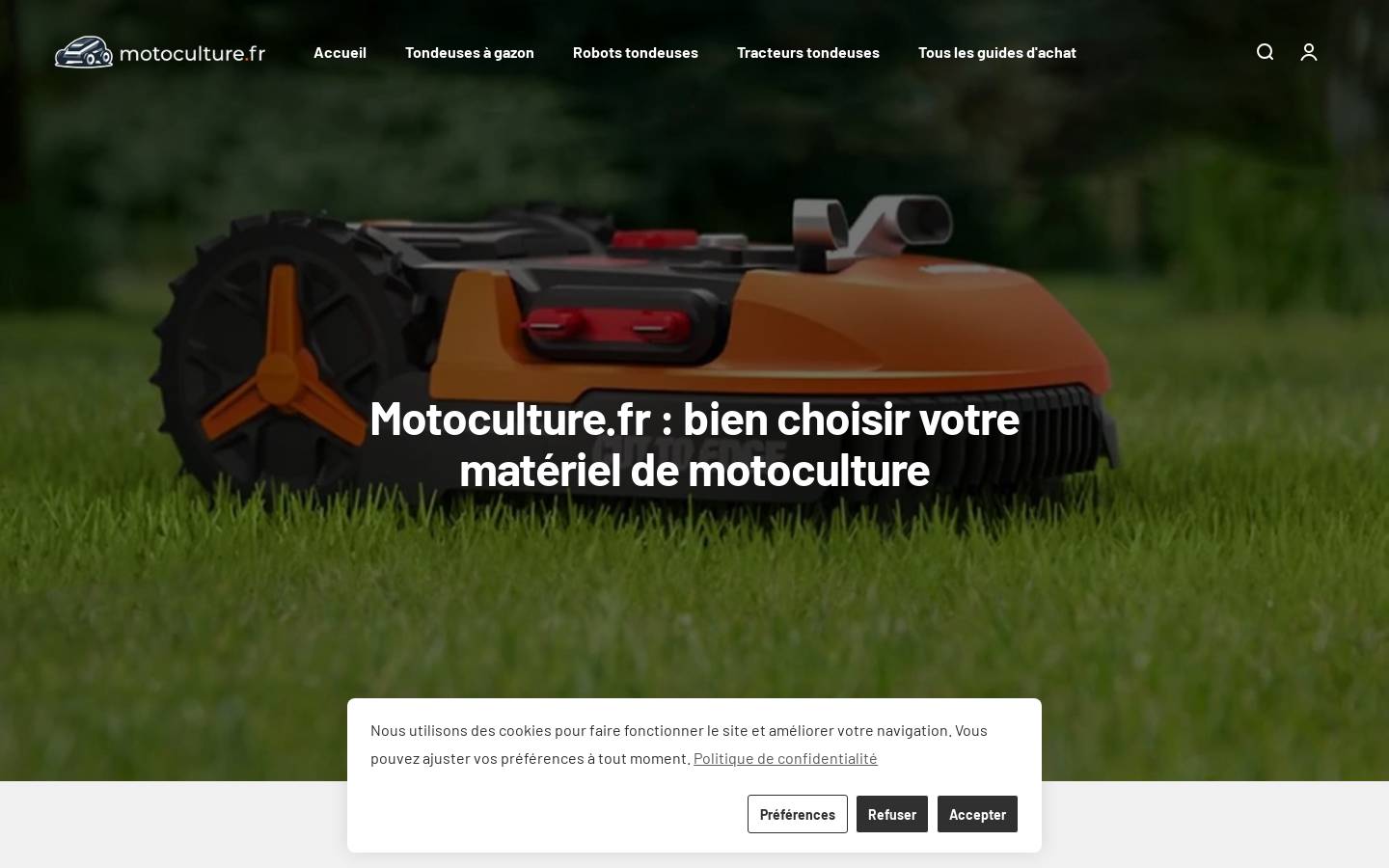 Motoculture homepage screenshot