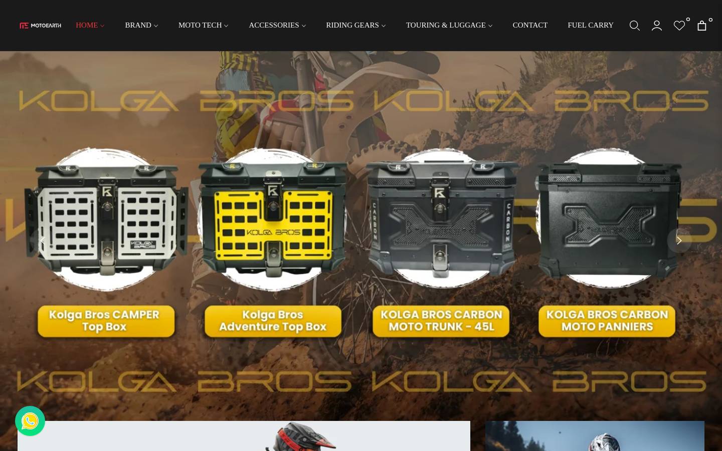 motoearth.in homepage screenshot