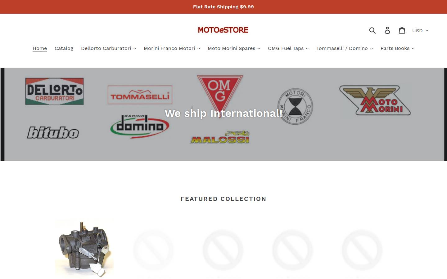 motoestore.com homepage screenshot
