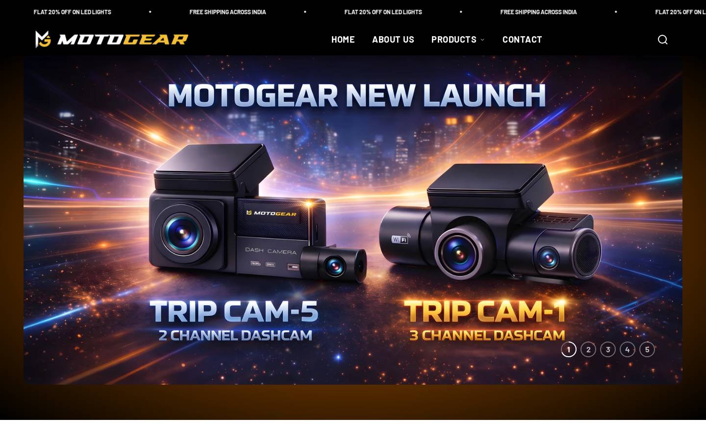 motogearindia.com homepage screenshot