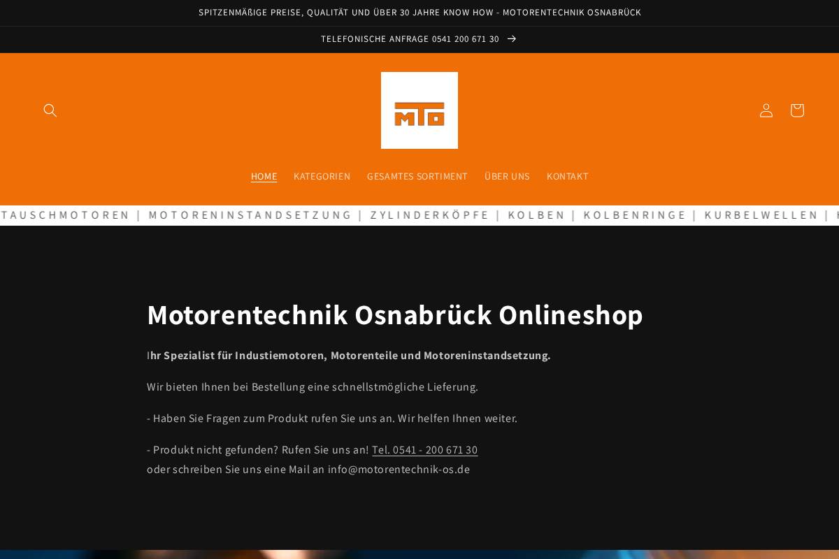 motorentechnik-os.shop homepage screenshot