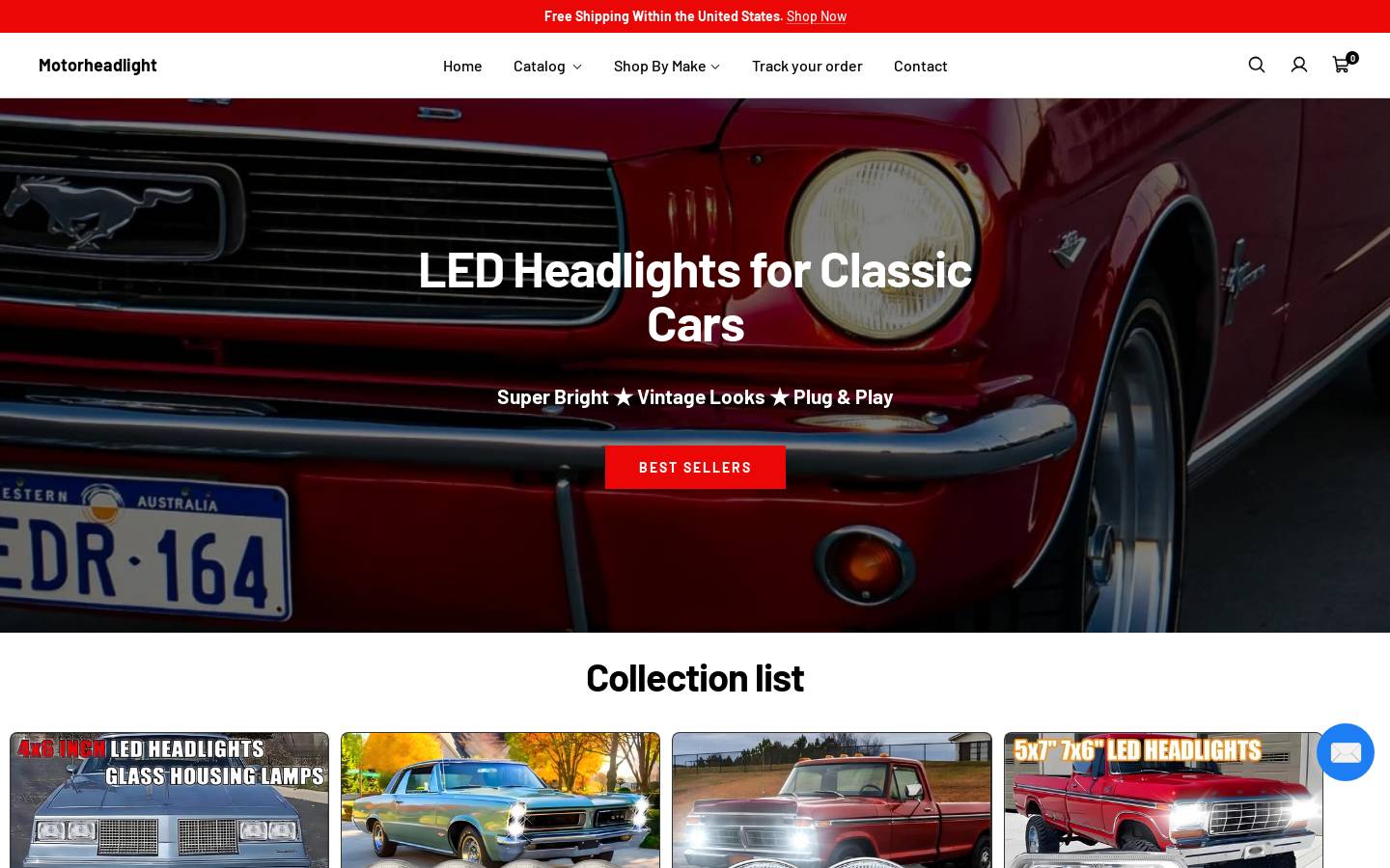 motorheadlight.com homepage screenshot