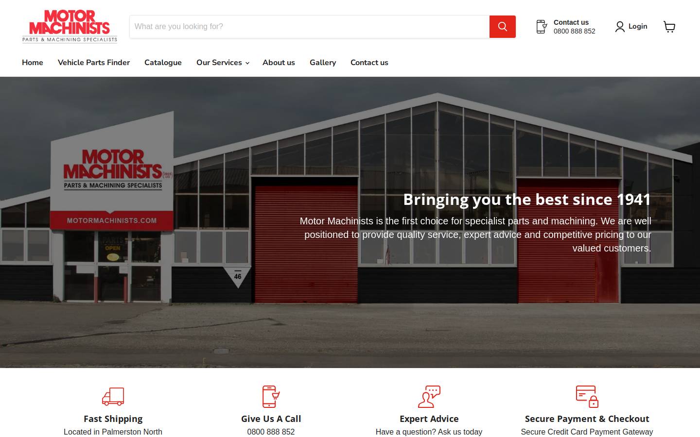motormachinists.co.nz homepage screenshot