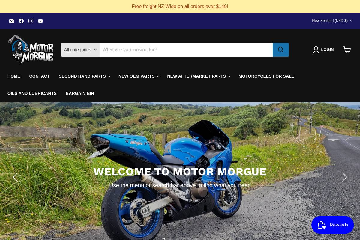 motormorgue.com homepage screenshot
