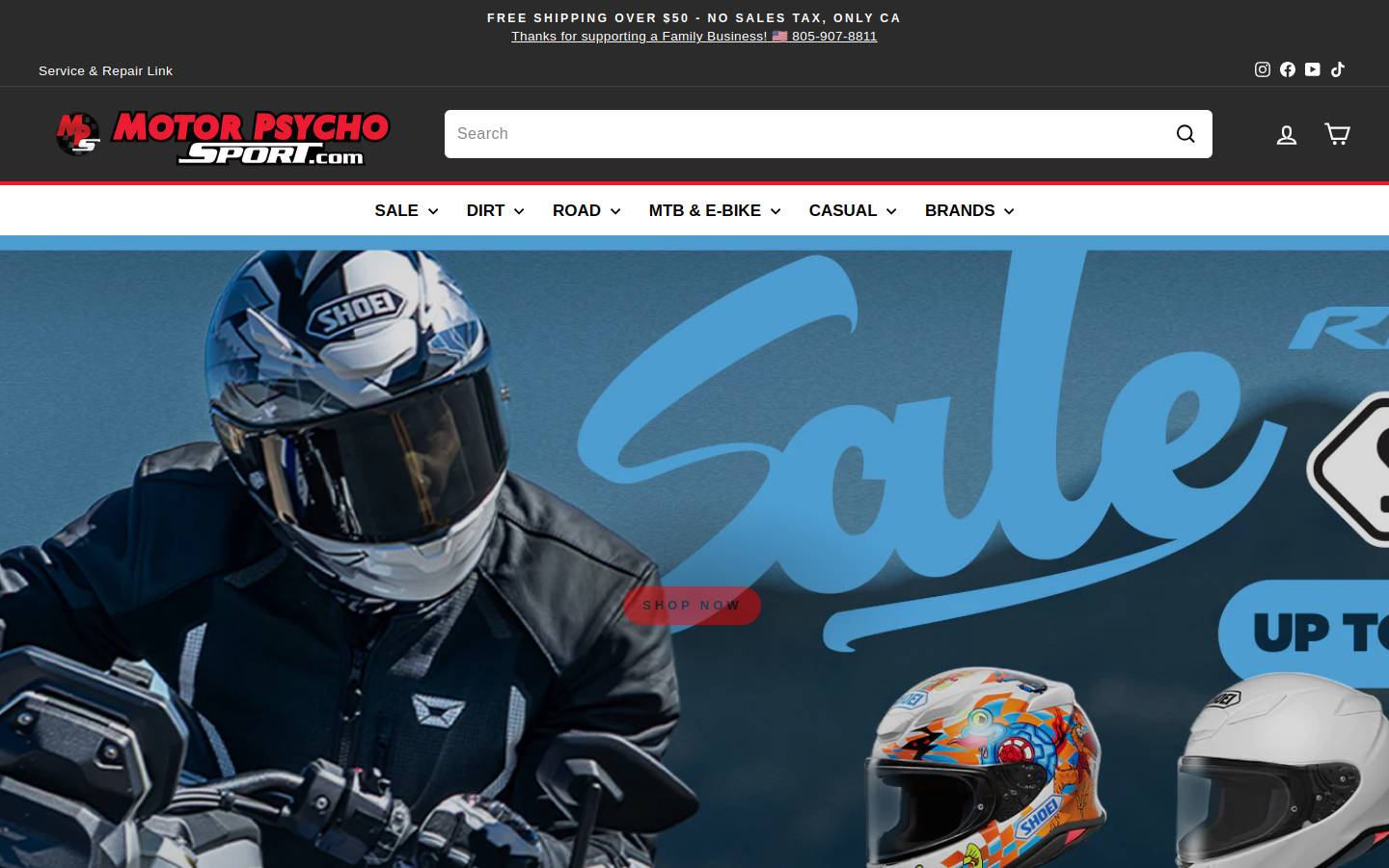 Motor Psycho Sport homepage screenshot
