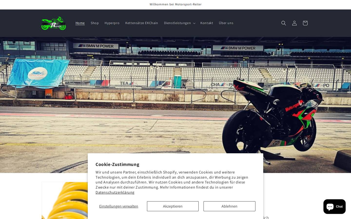 motorrad-fahrwerk.de homepage screenshot