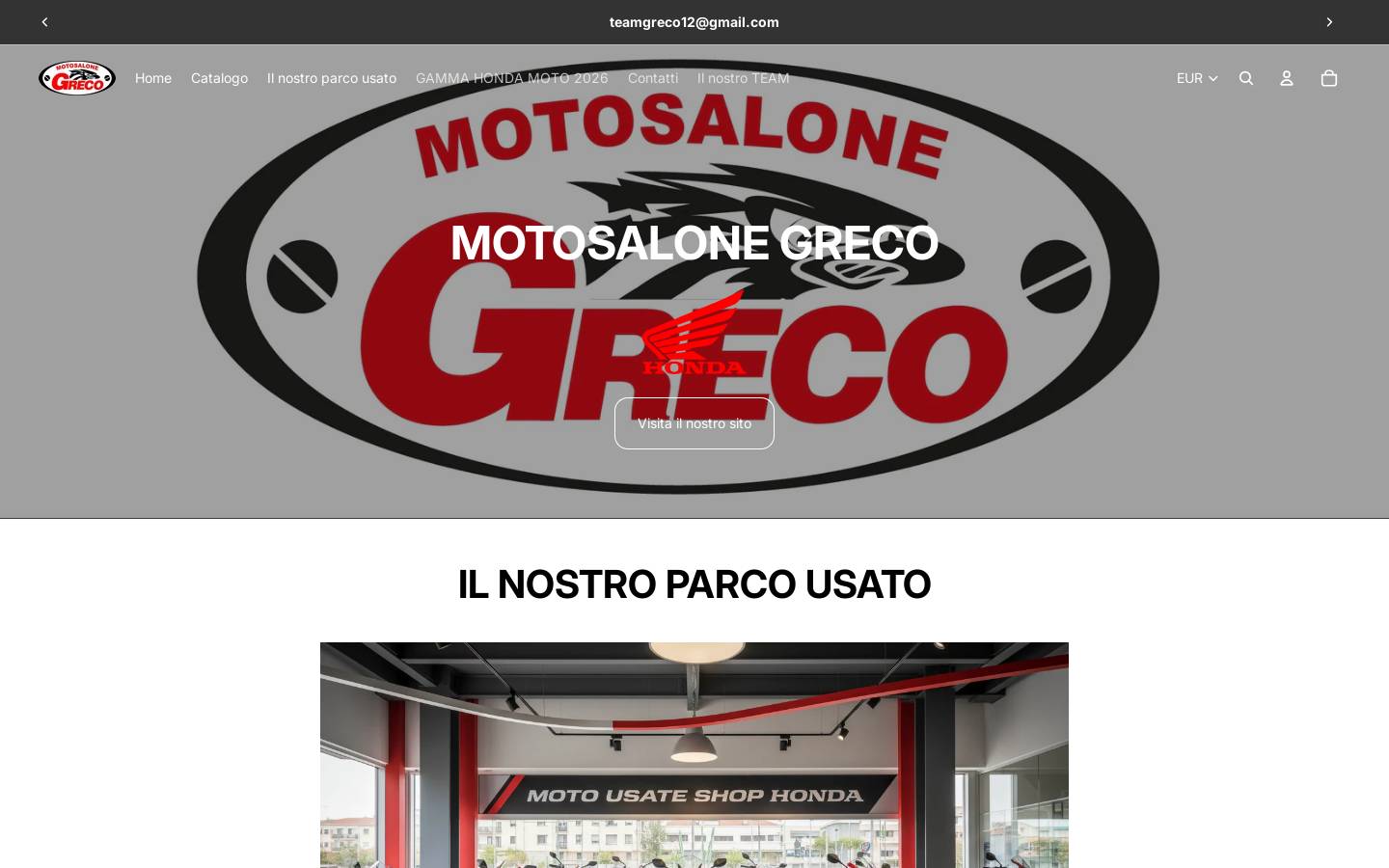 motosalonegreco.it homepage screenshot