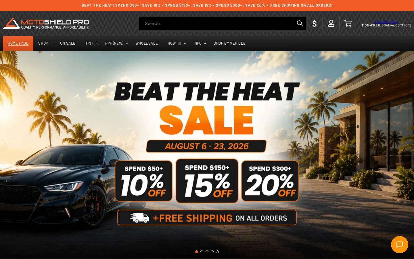 motoshieldpro.com homepage screenshot