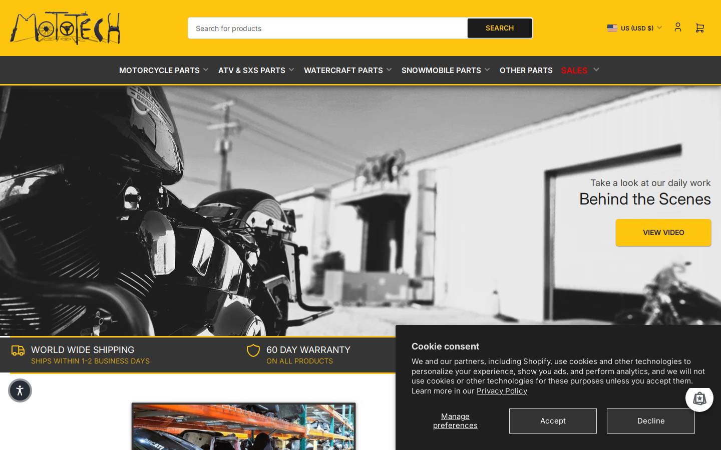 Mototech271 homepage screenshot