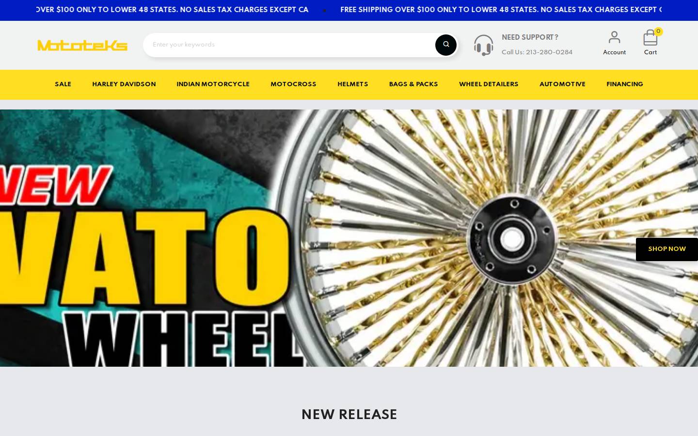 mototeks.com homepage screenshot