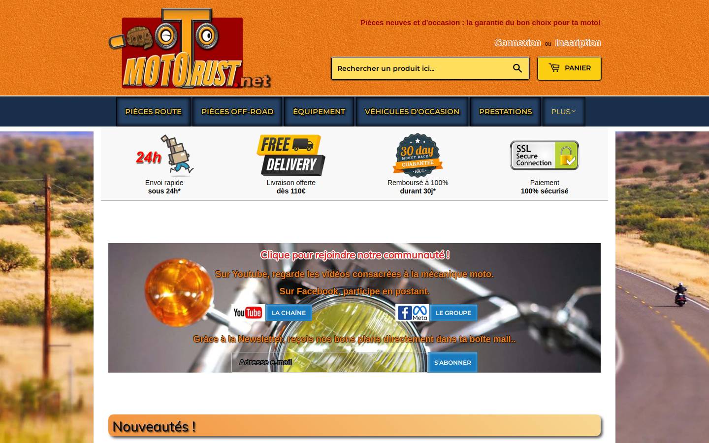Mototrust homepage screenshot