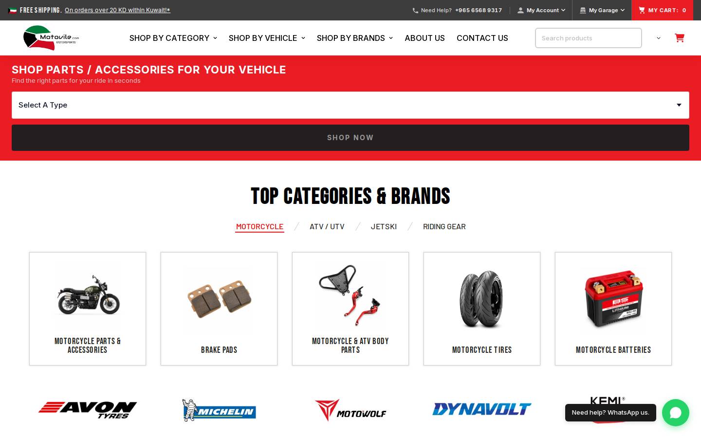 Motovile homepage screenshot