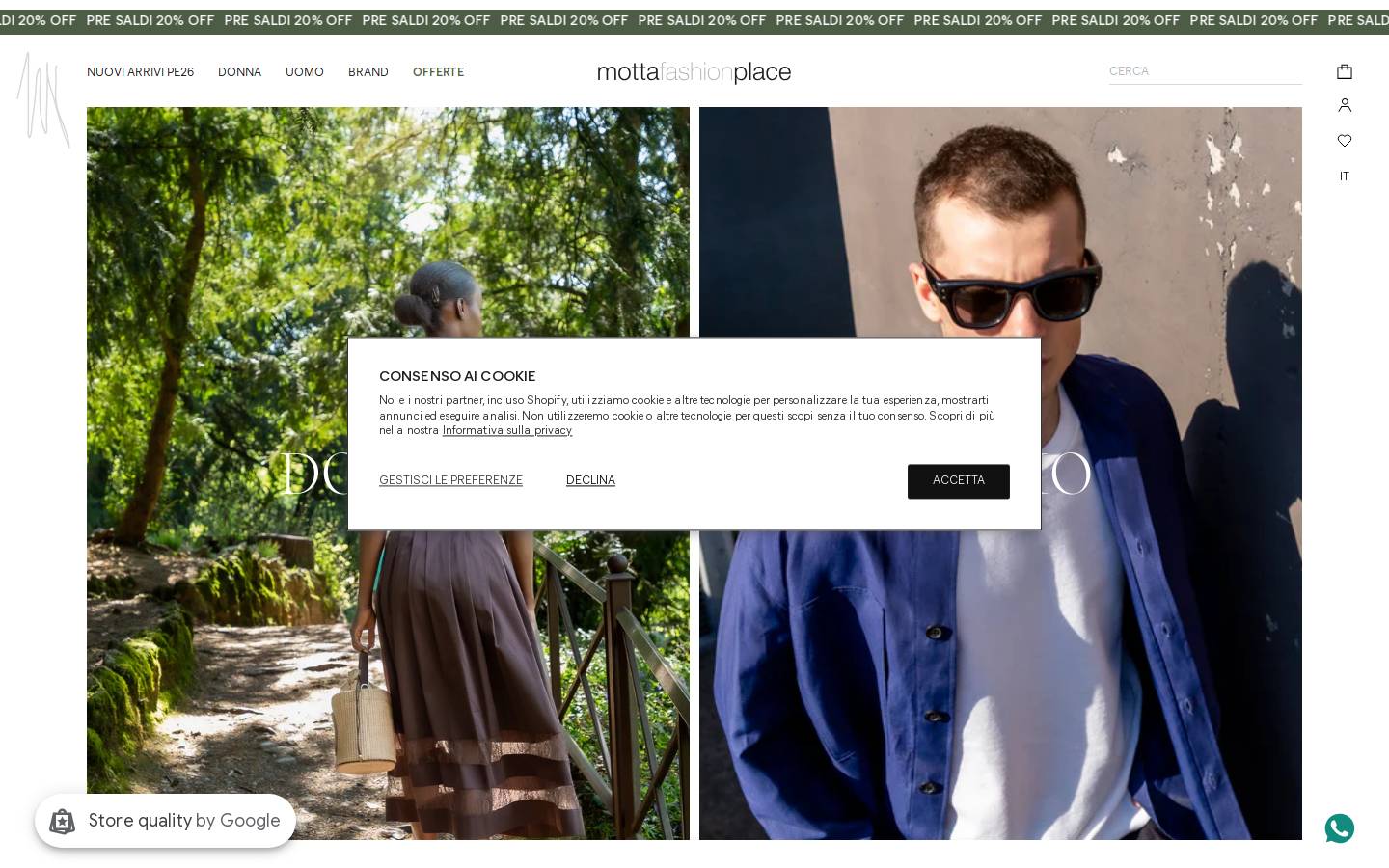 Mottafashionplace homepage screenshot