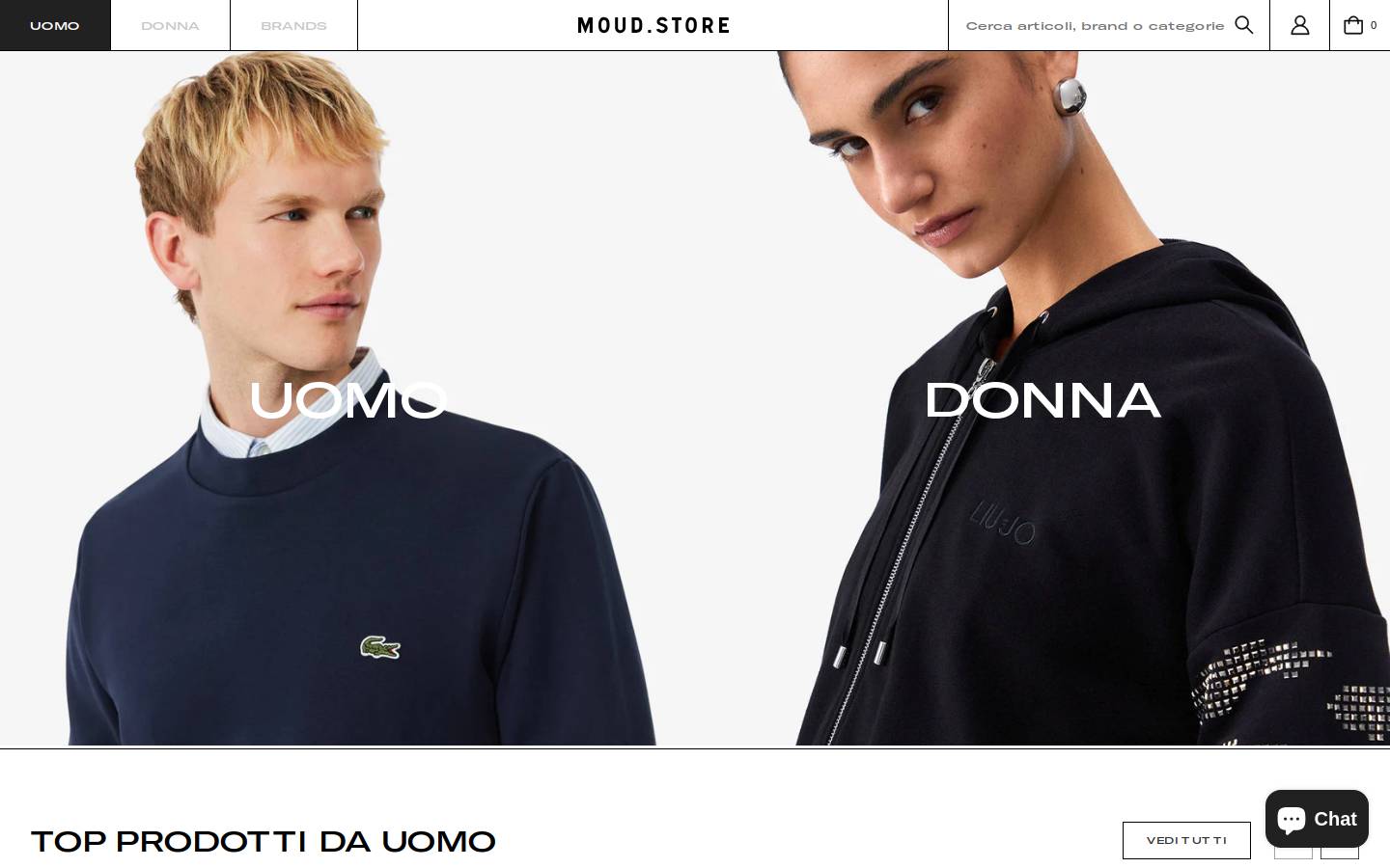 Moud homepage screenshot