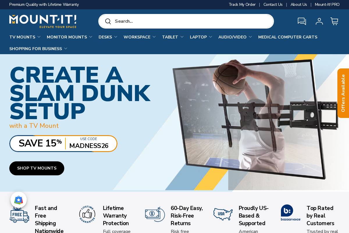 Mount It homepage screenshot
