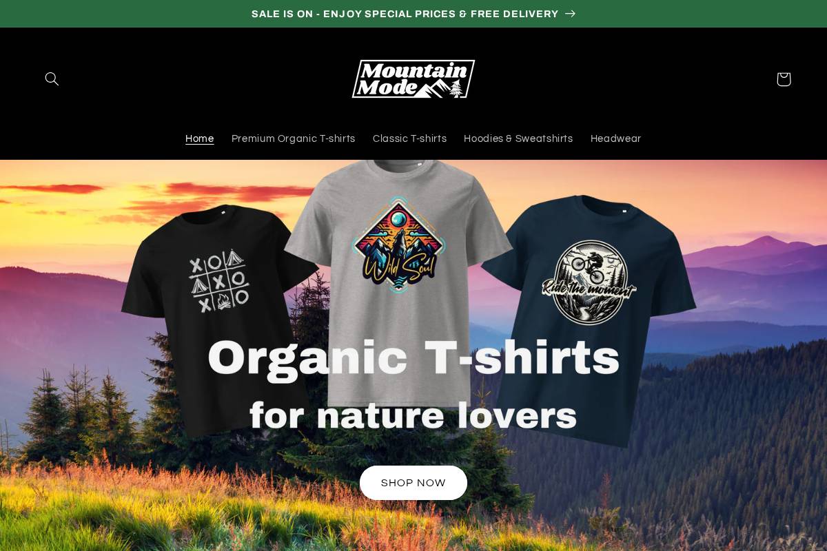 mountain-mode.com homepage screenshot