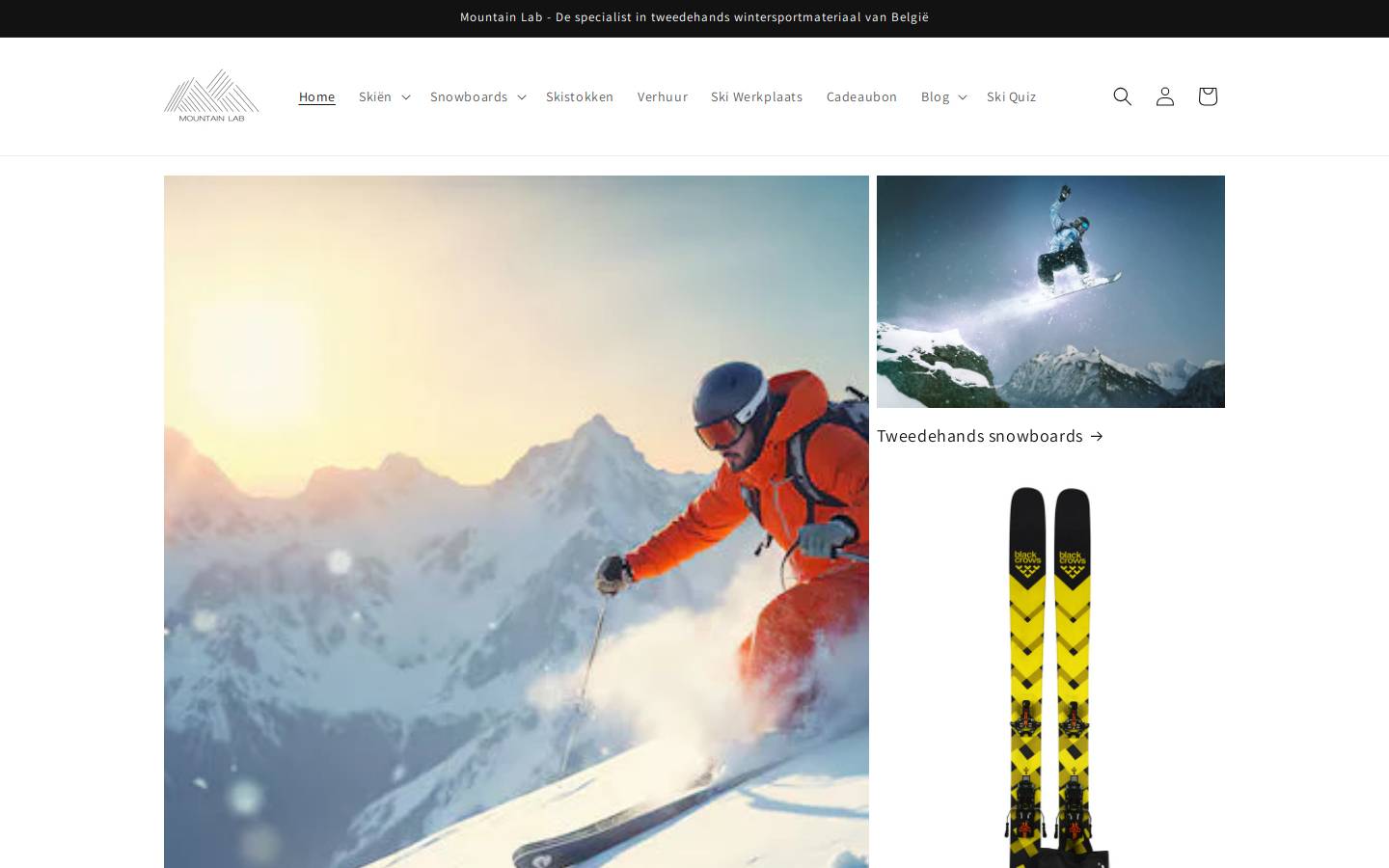 mountainlab.be homepage screenshot