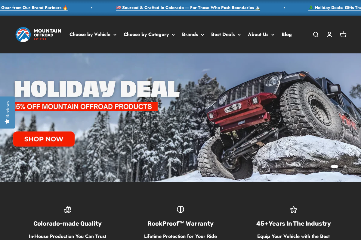 Mountain Offroad (M.O.R.E.) homepage screenshot