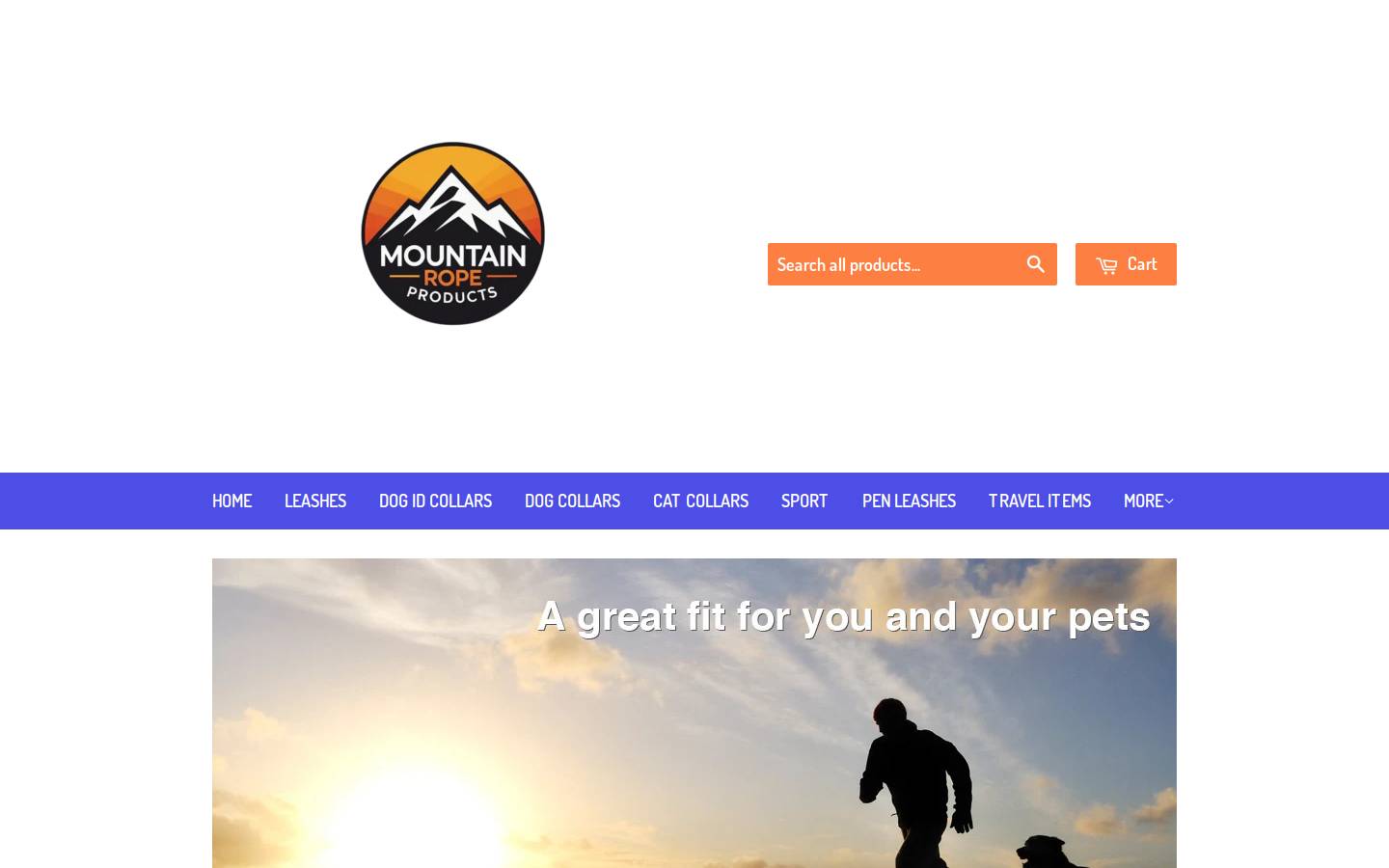 mountainropeproducts.com homepage screenshot