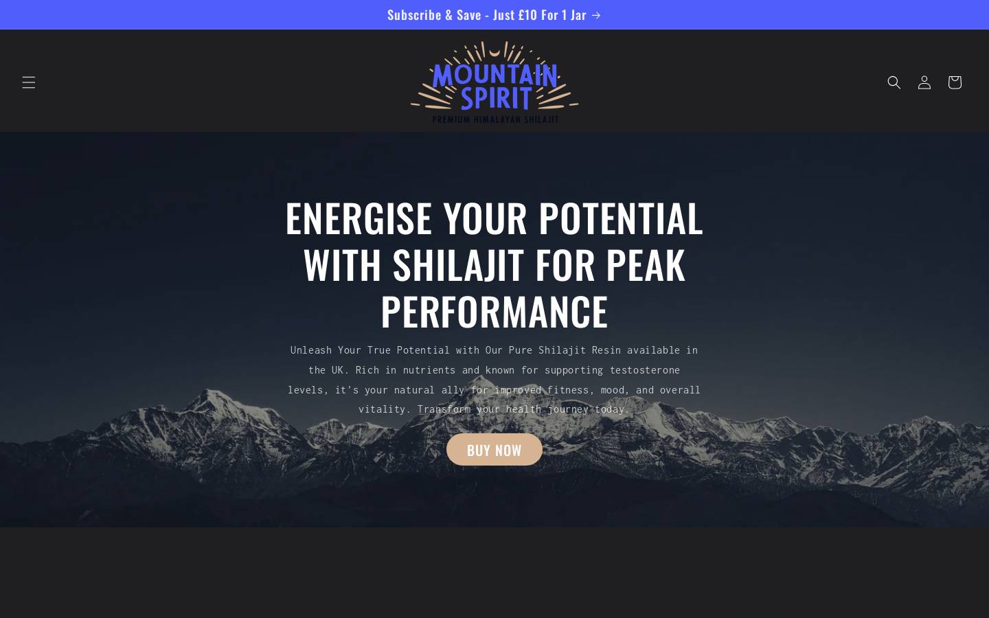 mountainspirit.co.uk homepage screenshot