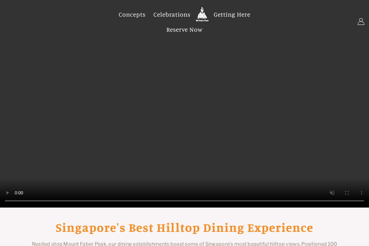 mountfaberdining.com homepage screenshot
